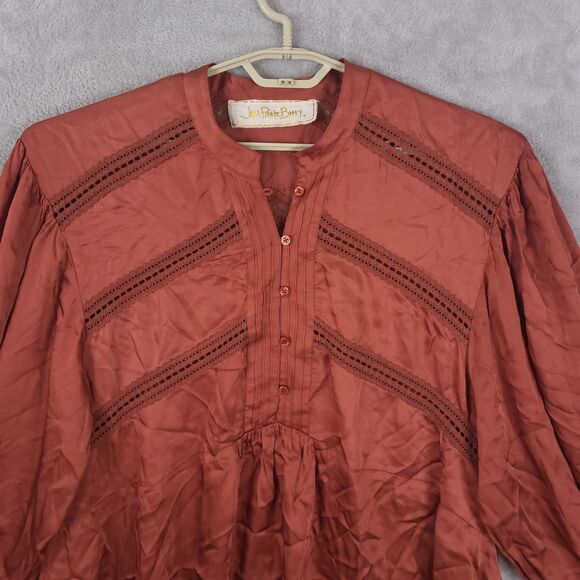 Jen’s Pirate Booty Stevie Top Tunic Sz M Cottagecore Long Balloon Sleeve Peasant - Picture 3 of 11